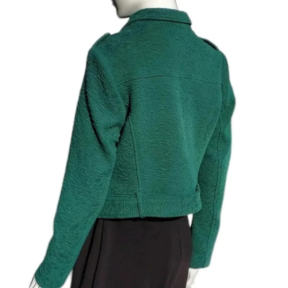 Torrid Textured Knit Moto Jacket Green Size 0 - Picture 7 of 13
